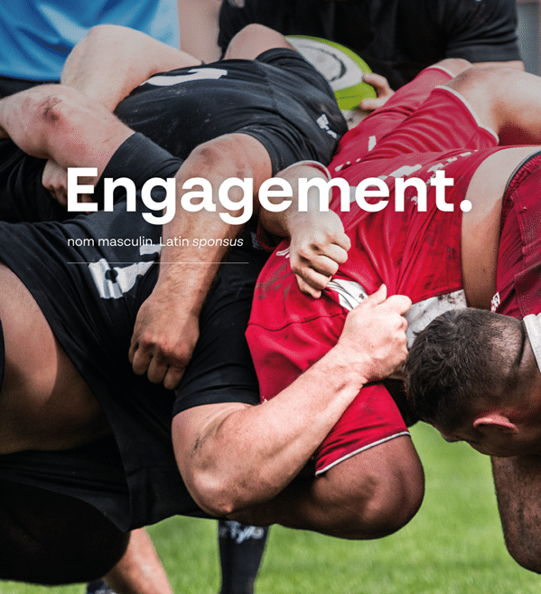 ABGi France - Engagement : rugbymen en pleine mêlée